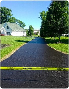 Newly Seal Coated Driveway
